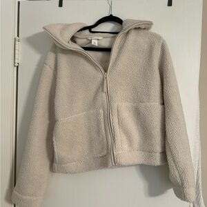 H&M Cream Teddy Jacket